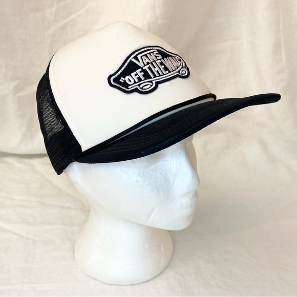 Vans Classic Patch Black And White Trucker Snapback Hat - Picture 2 of 15